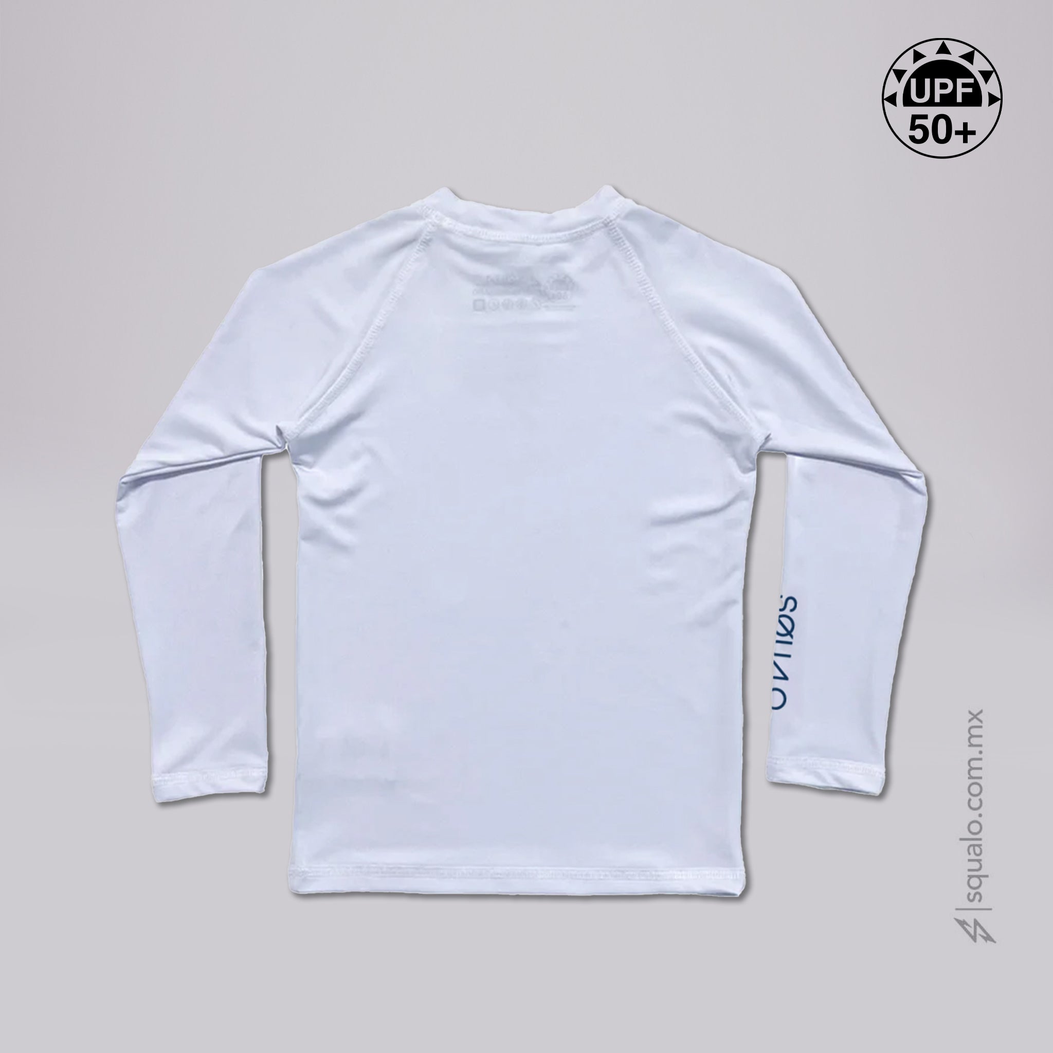 Playera Rashguard Blan Kids Blanco