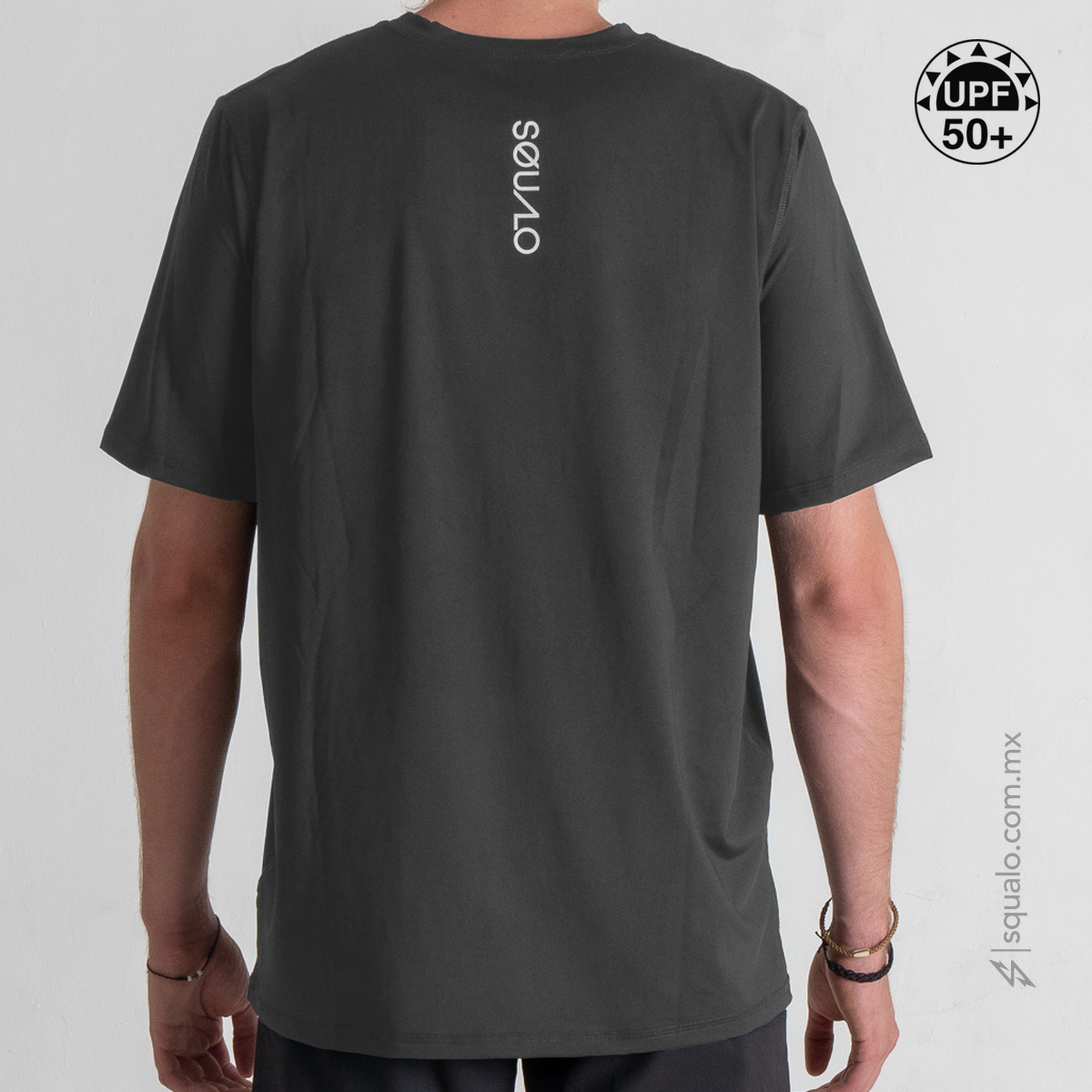 Playera Rashguard Corte Amplio SQLO III Gris