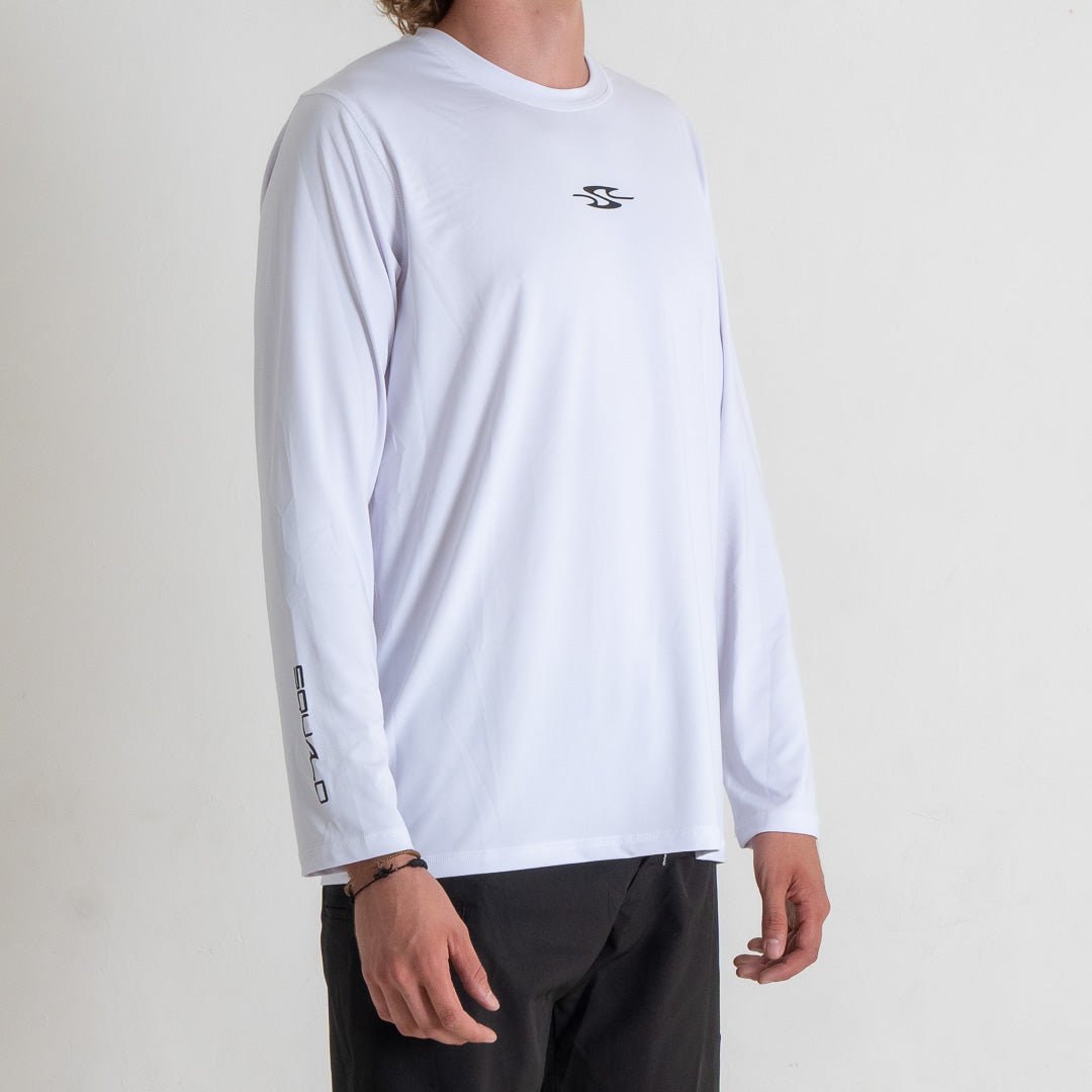 Playera Rashguard Corte Amplio Baxika Blanco