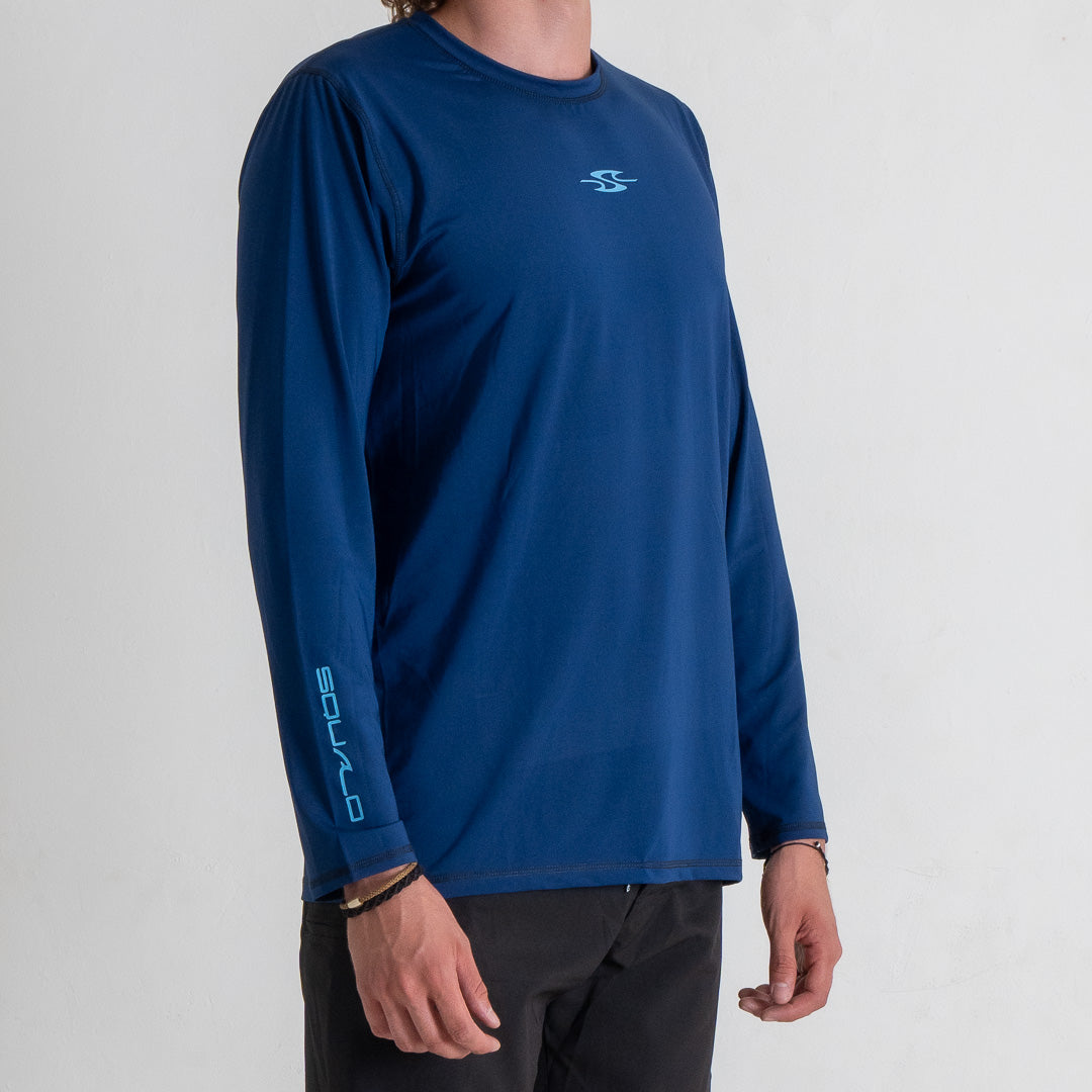 Playera Rashguard Corte Amplio Baxika I Azul