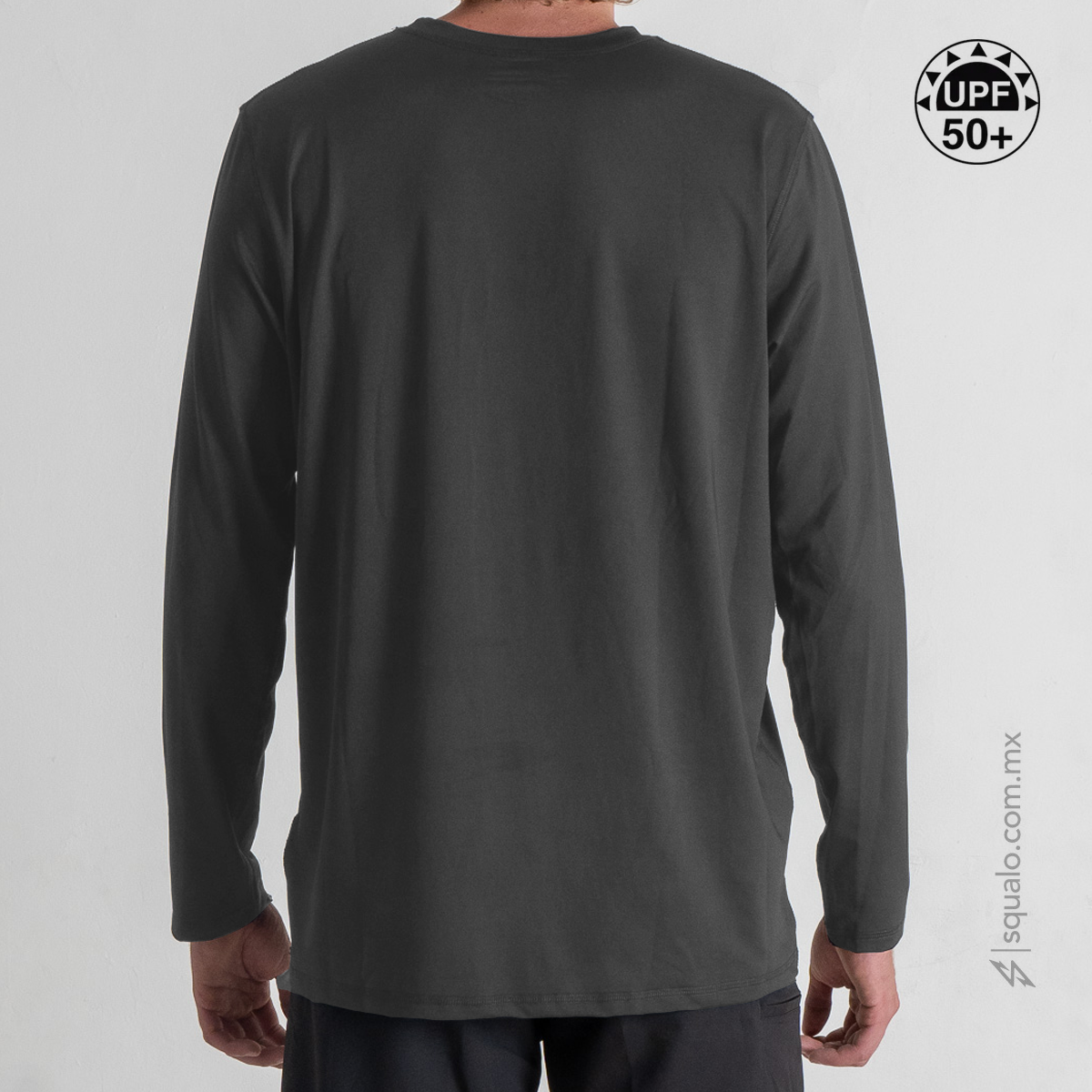Playera Rashguard Corte Amplio Baxika III Gris