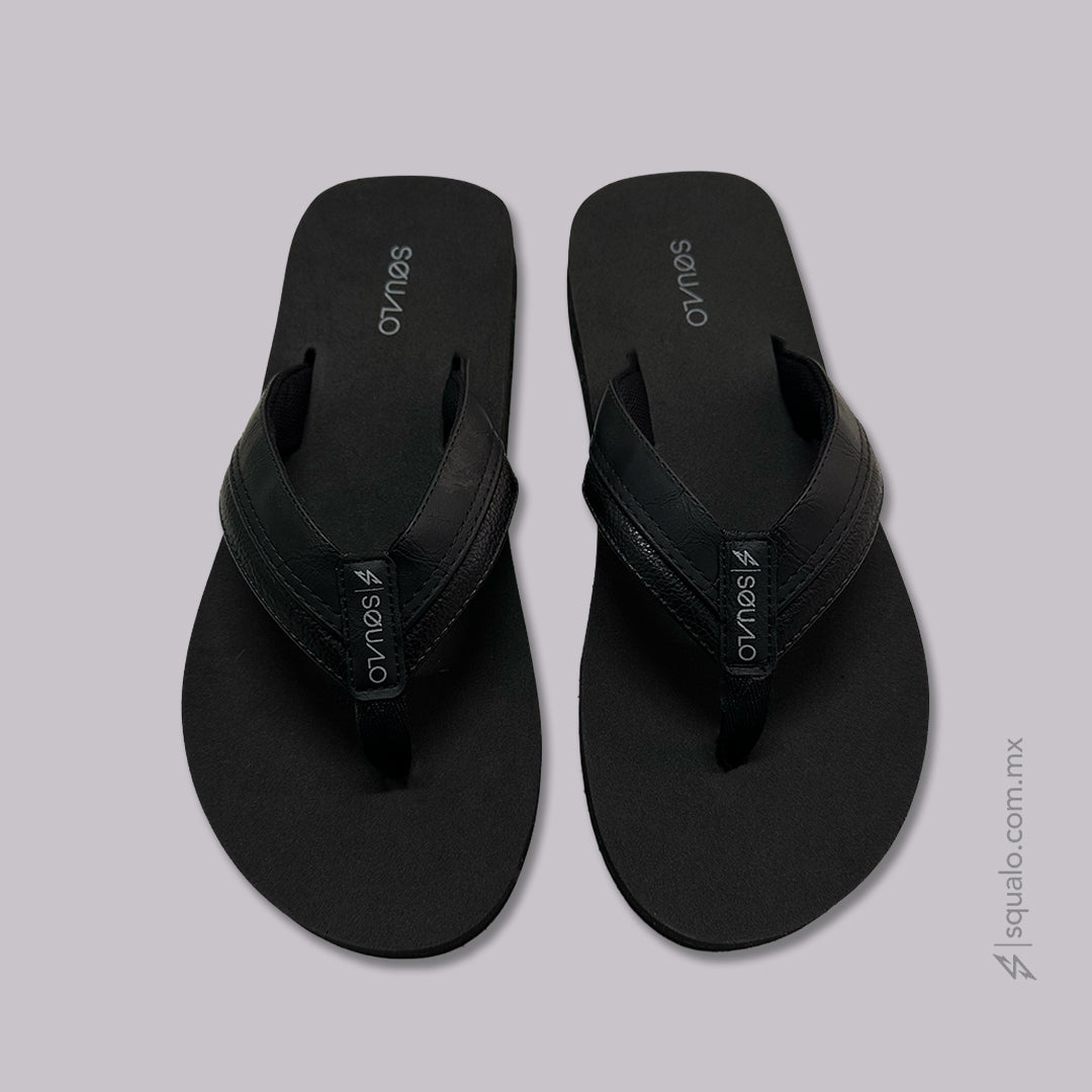 SANDALIAS HOMBRE LEATHEX NEGRO