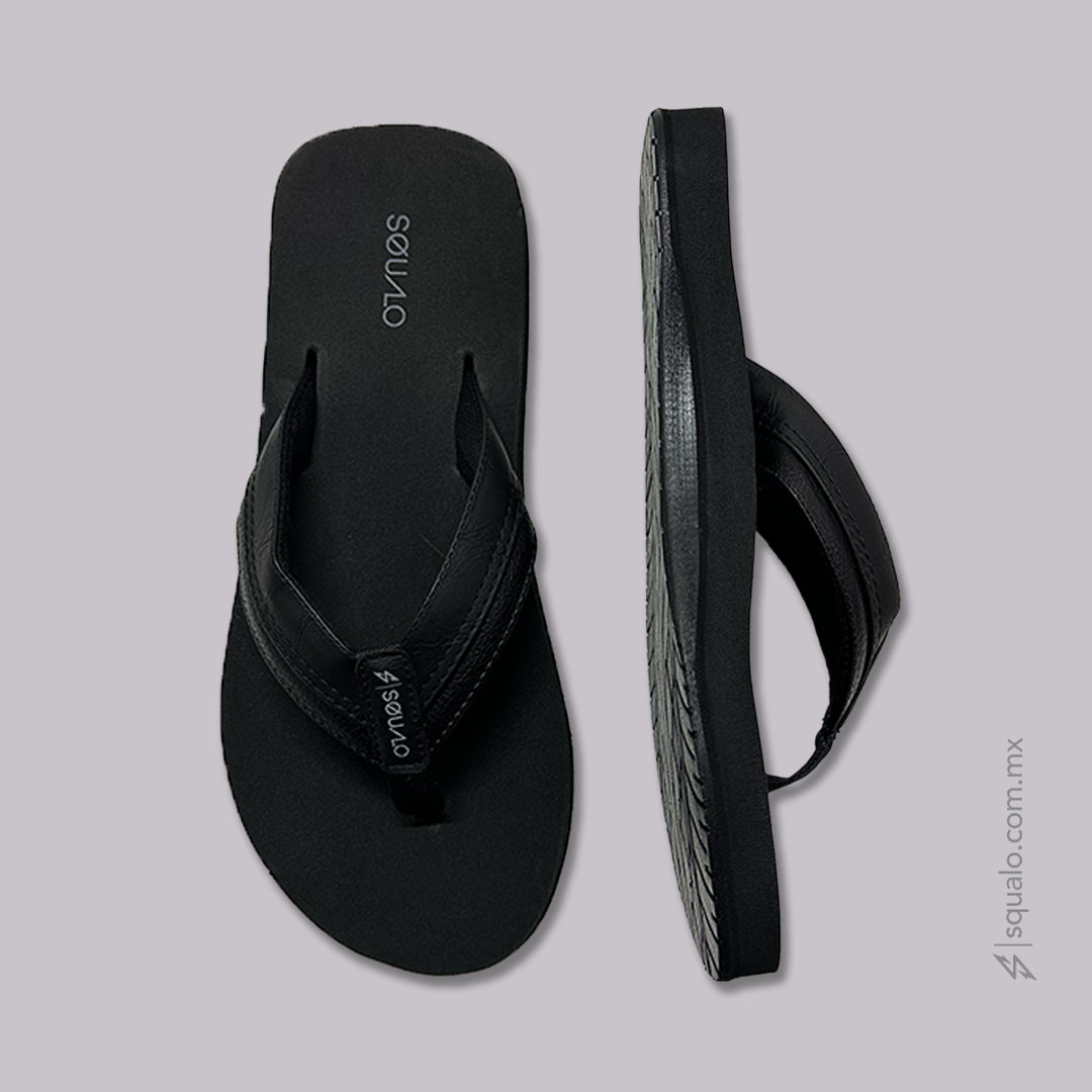 SANDALIAS HOMBRE LEATHEX NEGRO