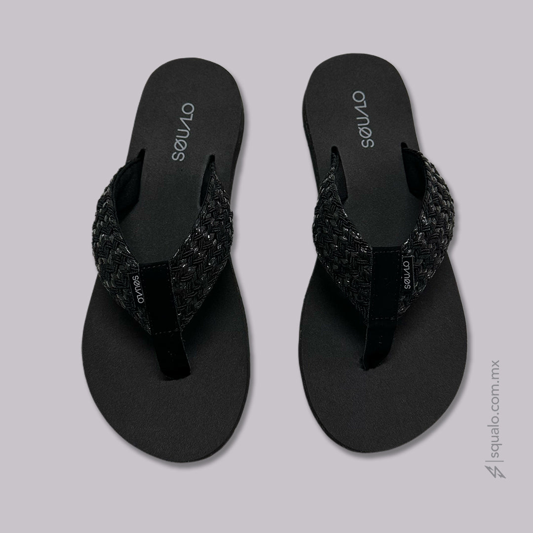 SANDALIAS DAMA CROCHEX NEGRO
