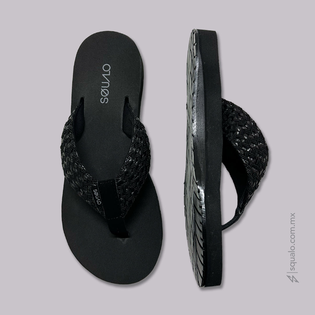 SANDALIAS DAMA CROCHEX NEGRO