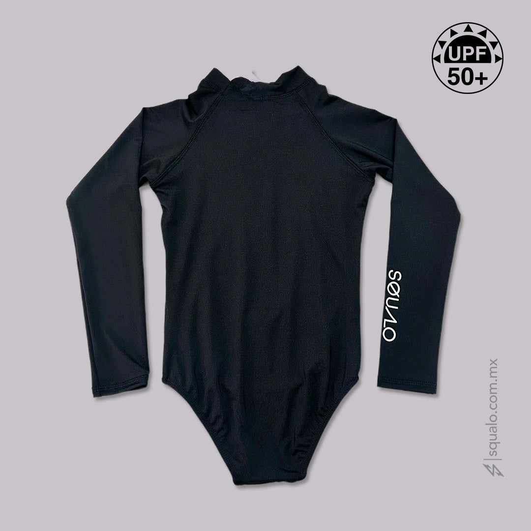 TRAJE DE BAÑO BODY MANGA LARGA BODYXGIRL NEGRO