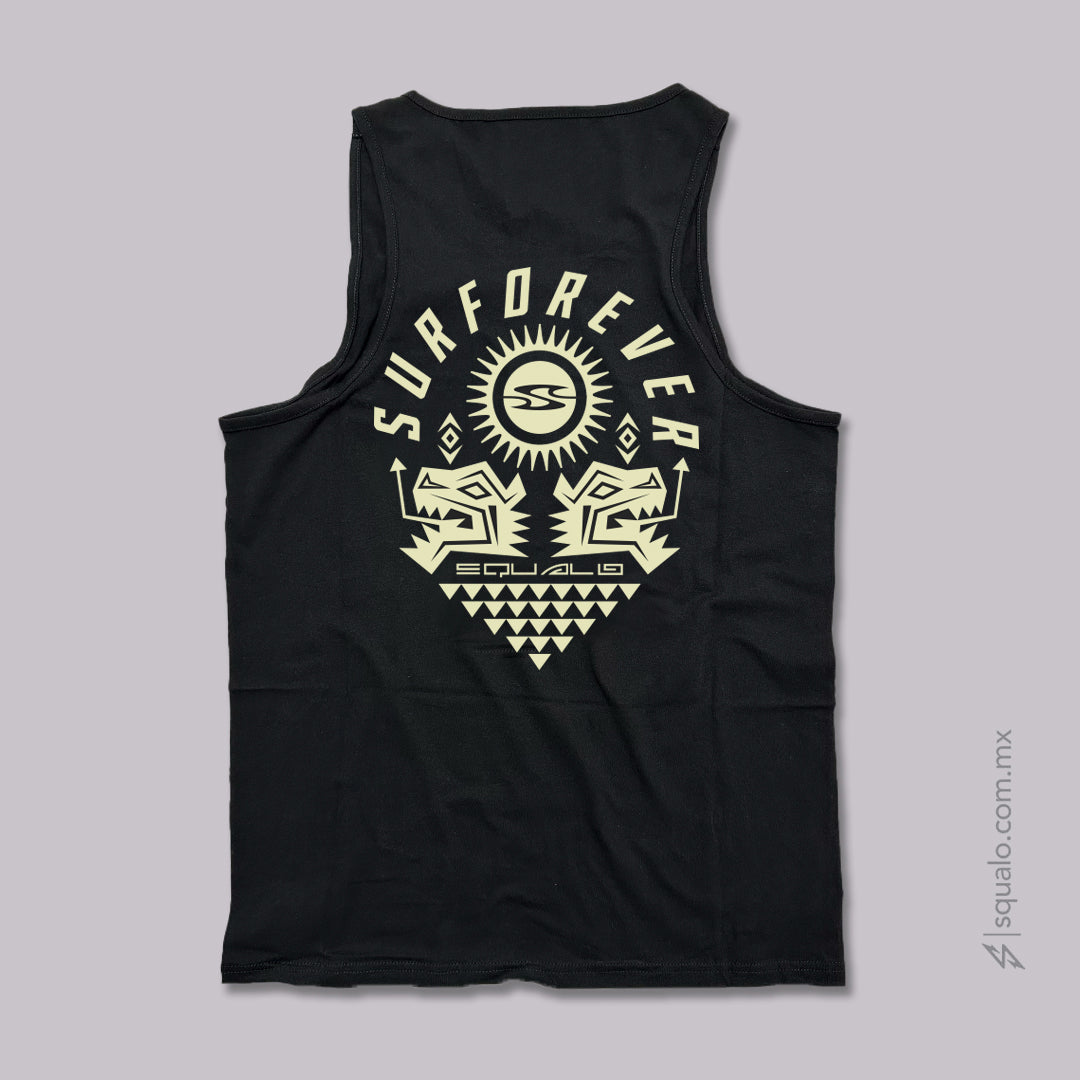 PLAYERA TANK SURFQUET NEGRO