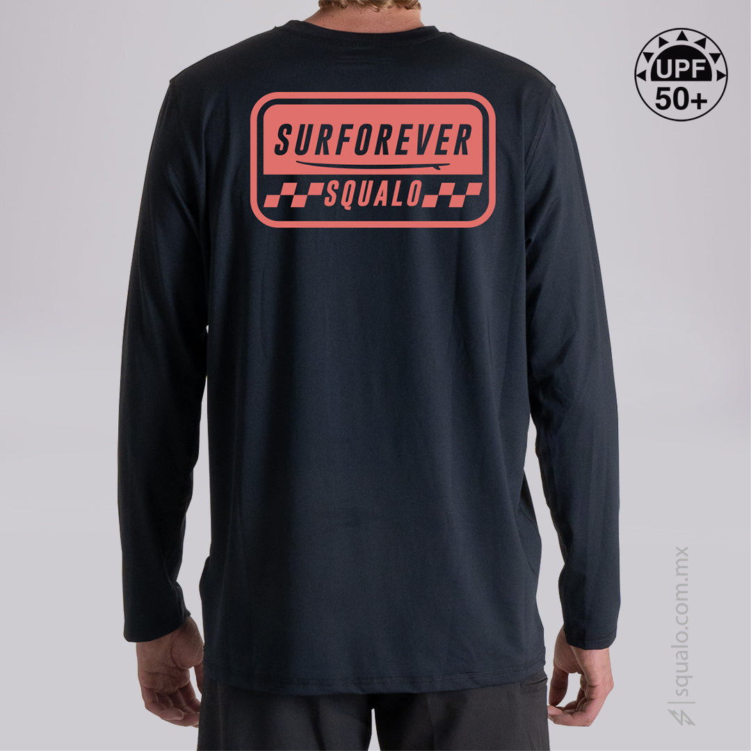 PLAYERA RASHGUARD CORTE AMPLIO MANGA LARGA EVER NEGRO