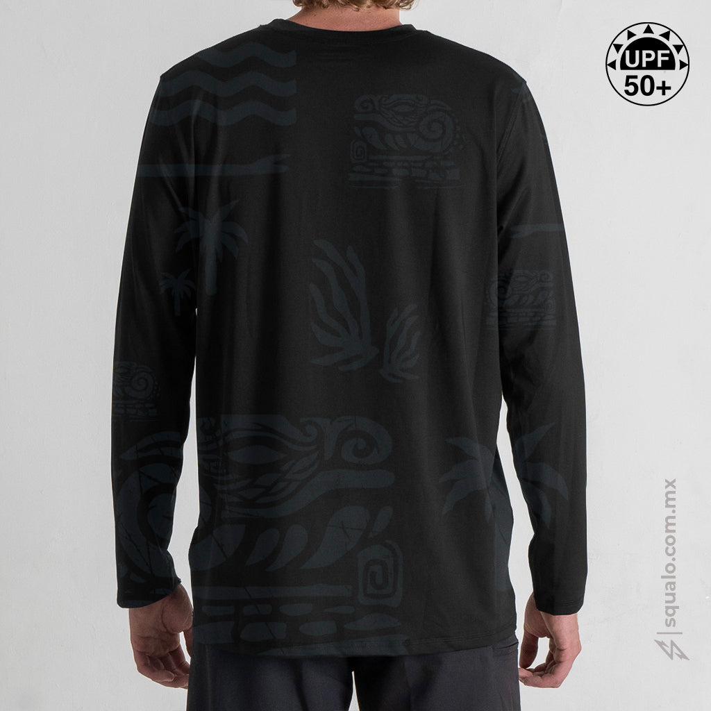 Playera Rashguard Loose Fit Manga Larga Nieblax Multicolor