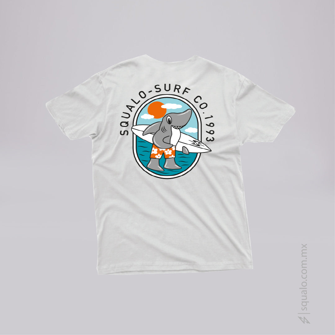 Playera Regular Fit Manga Corta Surfshark Blanco