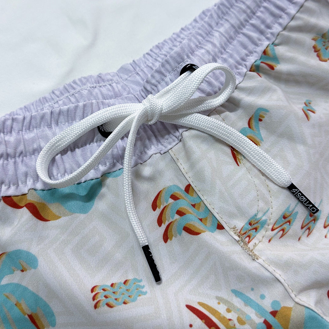 Traje de Baño Boardy Flowy Ivory