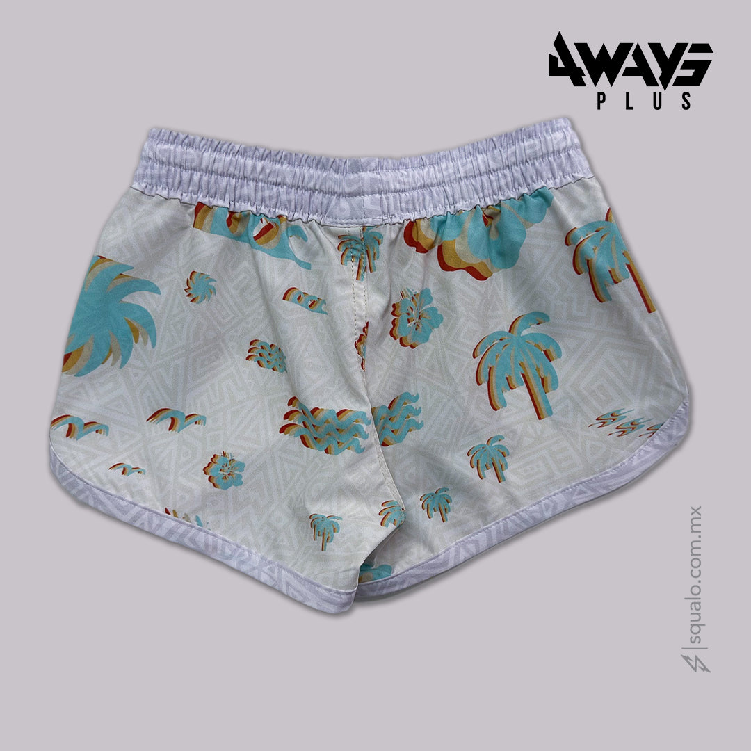 Traje de Baño Boardy Flowy Ivory