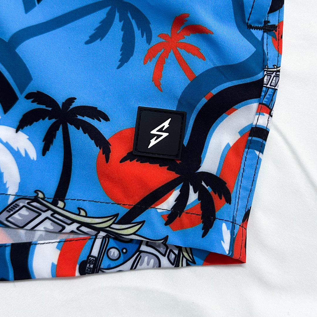 Volley Corto Try Azul