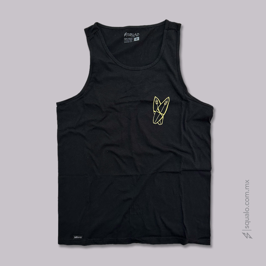 PLAYERA TANK BUR NEGRO
