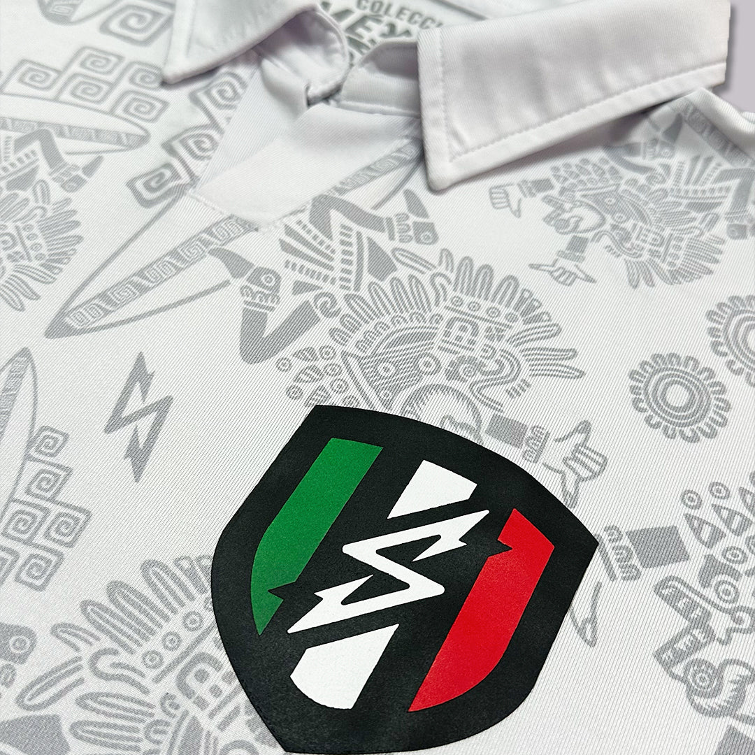 PLAYERA POLO MANGA CORTA XAMP MX BLANCO