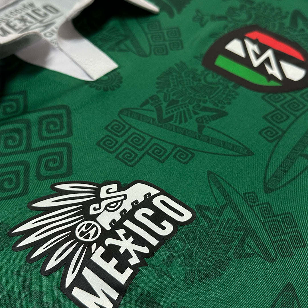 PLAYERA POLO MANGA CORTA XAMP MX VERDE