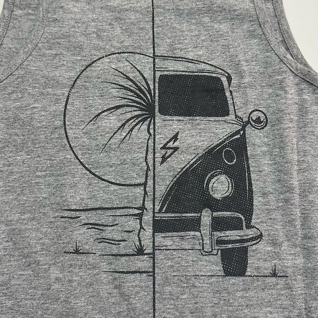 PLAYERA TANK HALX GRIS JASPE