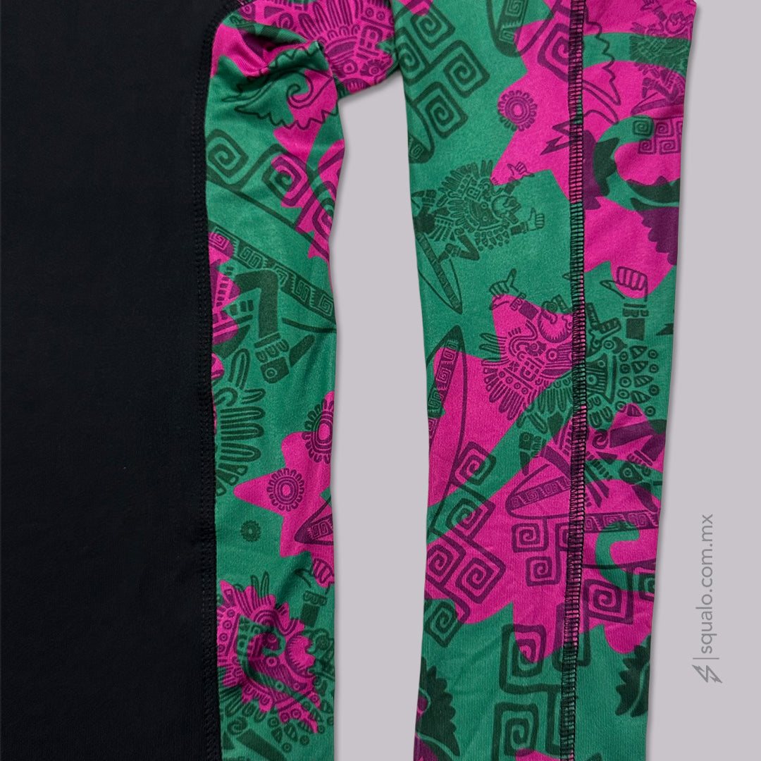 PLAYERA RASHGUARD CORTE AJUSTADO MANGA LARGA RASHSLIM MX NEGRO