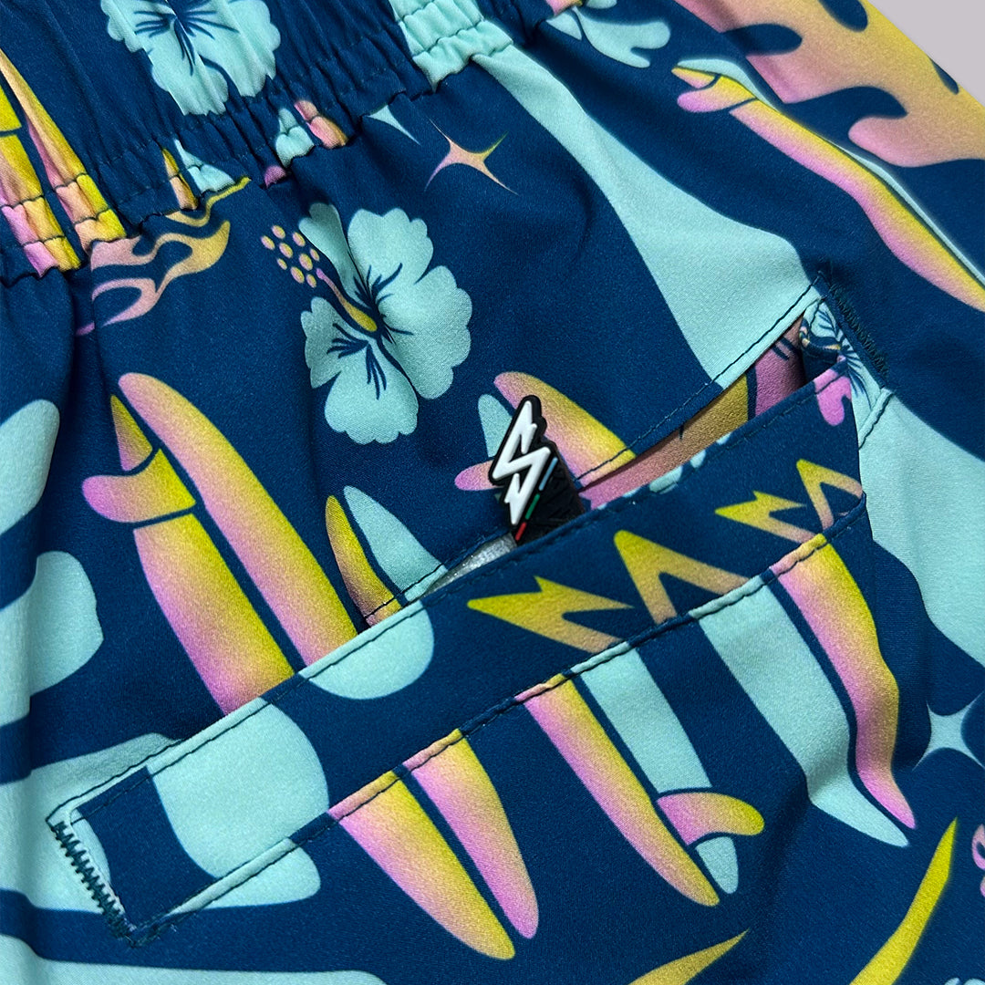 TRAJE DE BAÑO VOLLEY 17" MAUI AZUL