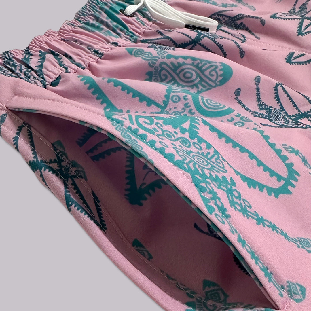 TRAJE DE BAÑO VOLLEY 17" BURRIX ROSA