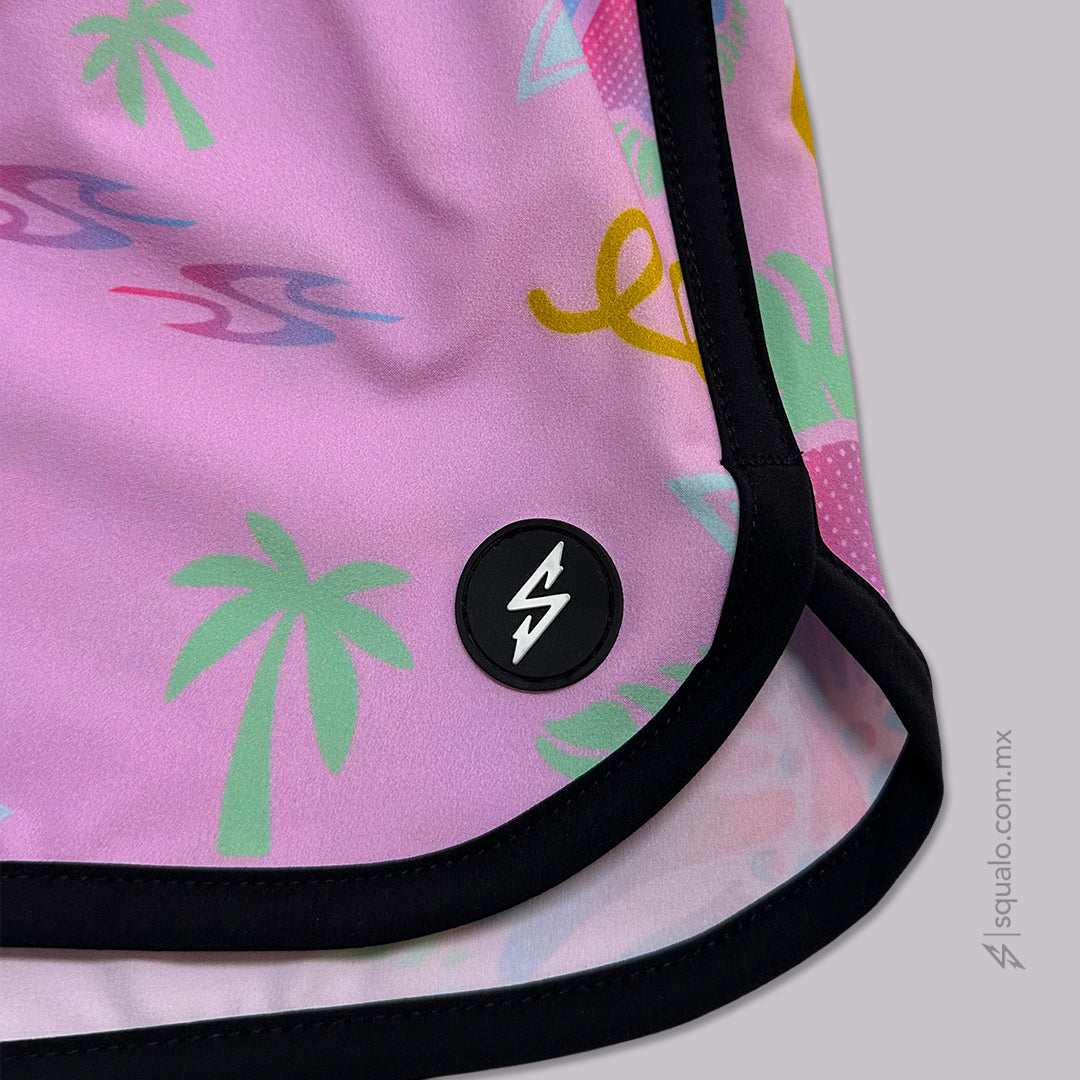 TRAJE DE BAÑO BOARDY GIRL FLOWU ROSA