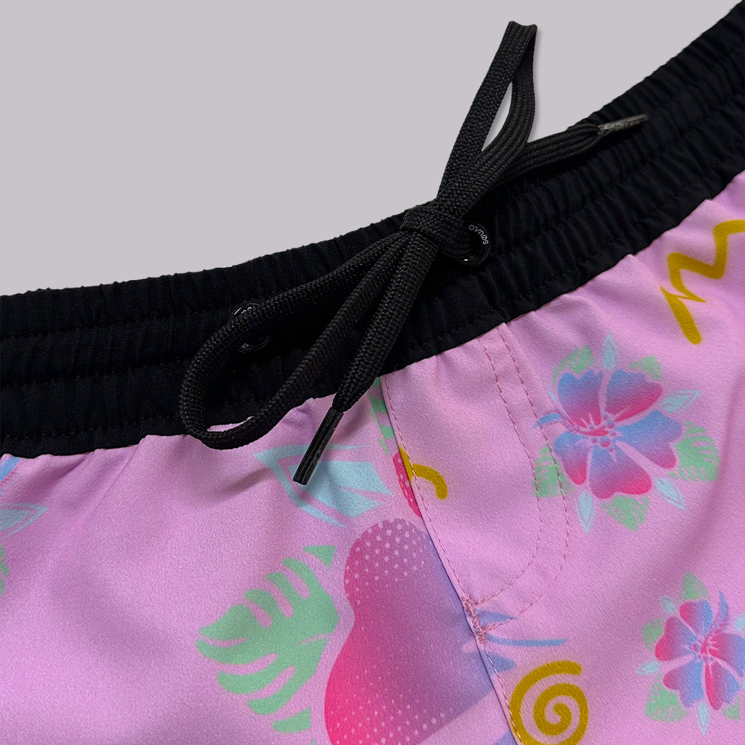 TRAJE DE BAÑO BOARDY GIRL FLOWU ROSA