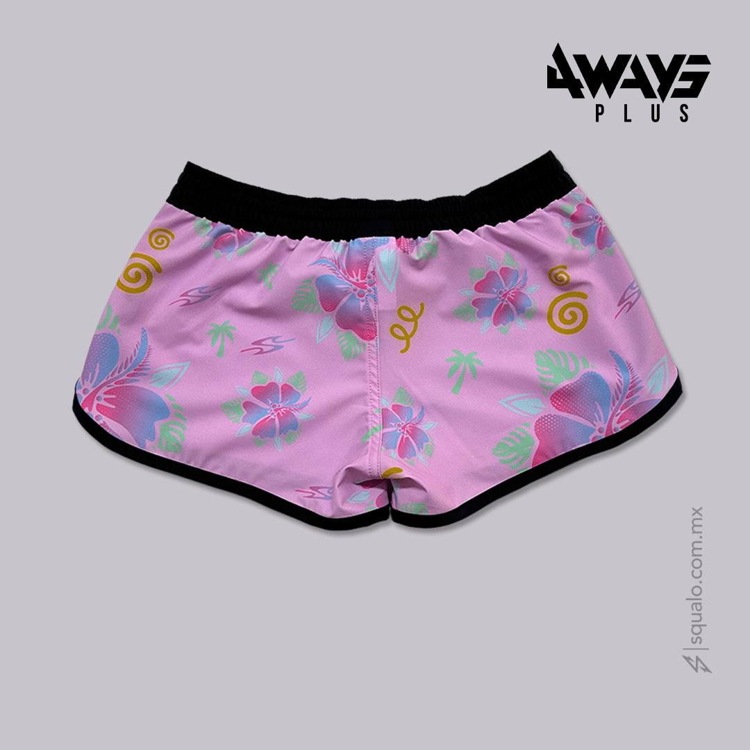 TRAJE DE BAÑO BOARDY GIRL FLOWU ROSA