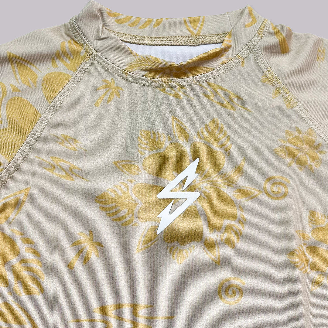 PLAYERA RASHGUARD GIRL CORTE AMPLIO MANGA LARGA XEL IV BUTTER