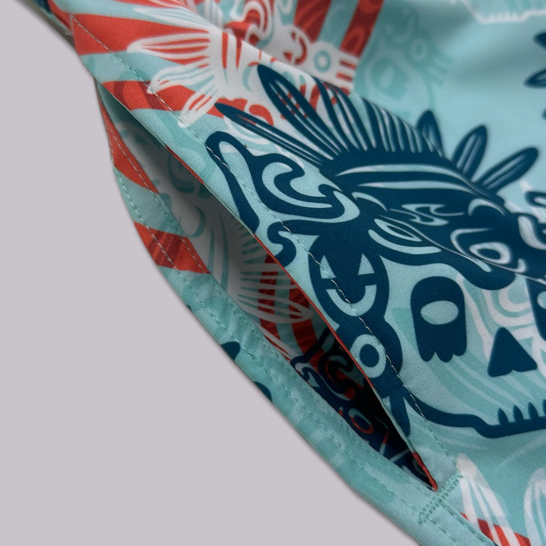 TRAJE DE BAÑO VOLLEY SKULL AZUL 17"