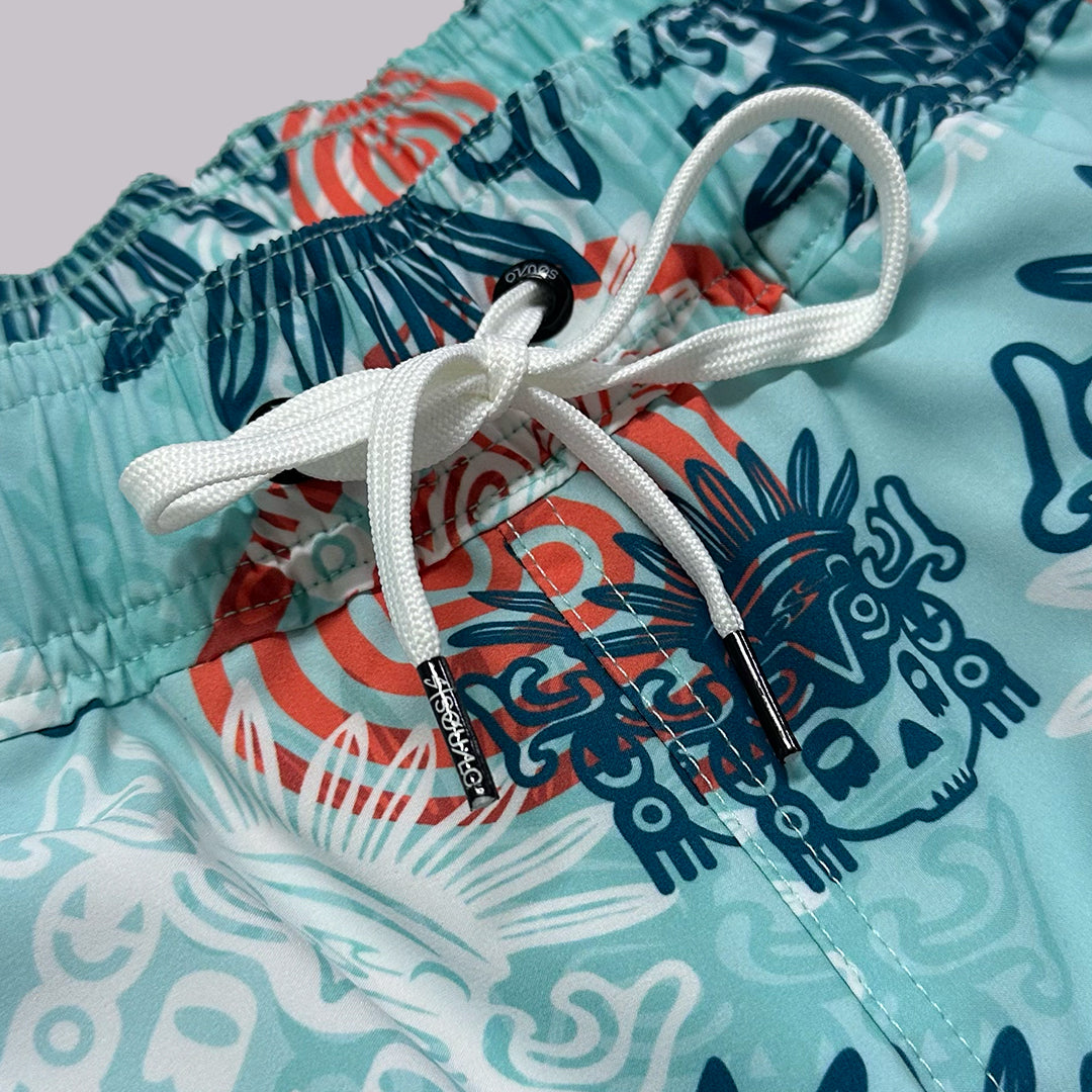 TRAJE DE BAÑO VOLLEY SKULL AZUL 17"