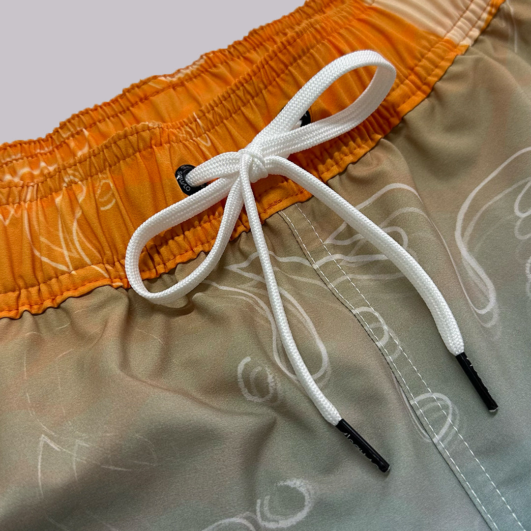 TRAJE DE BAÑO VOLLEY HOJ NARANJA 17"