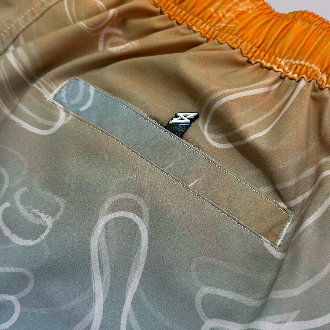 TRAJE DE BAÑO VOLLEY HOJ NARANJA 17"