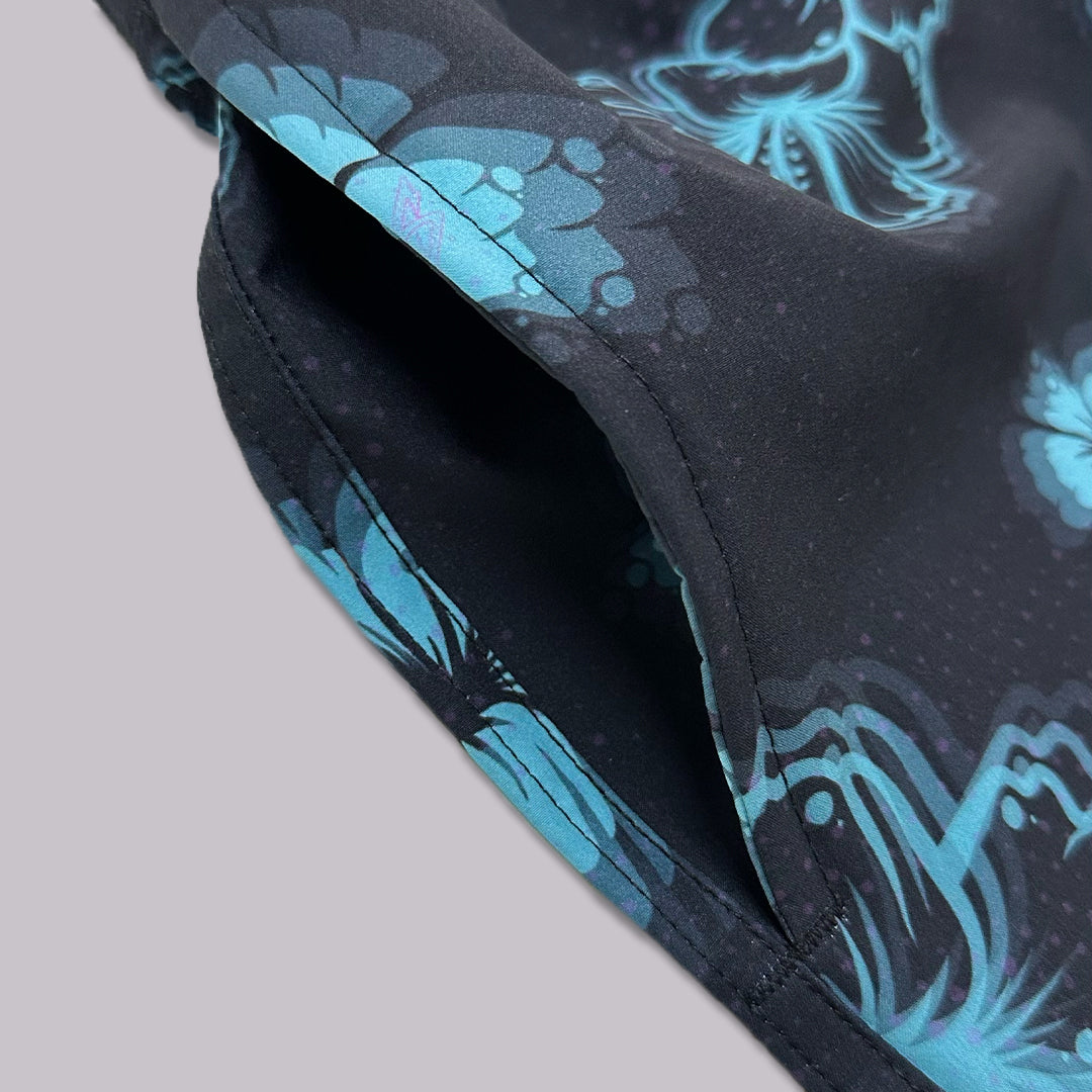 TRAJE DE BAÑO VOLLEY FLORING NEGRO 17"