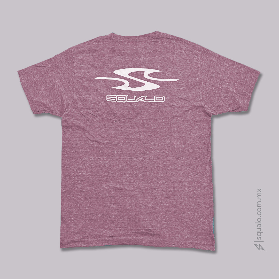 PLAYERA RETRO ROJO JASPE