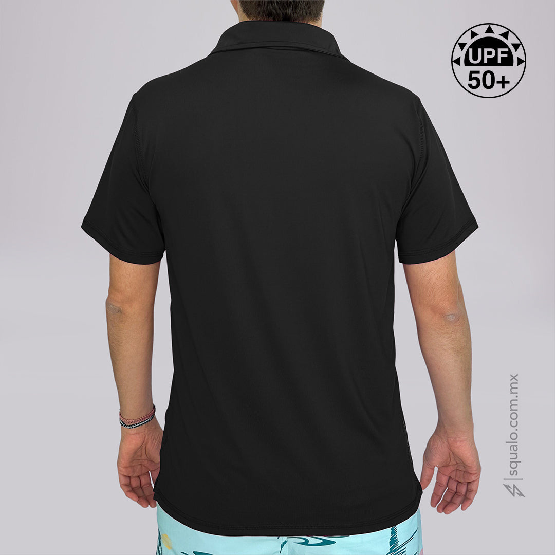 PLAYERA POLO MANGA CORTA POLOX III NEGRO
