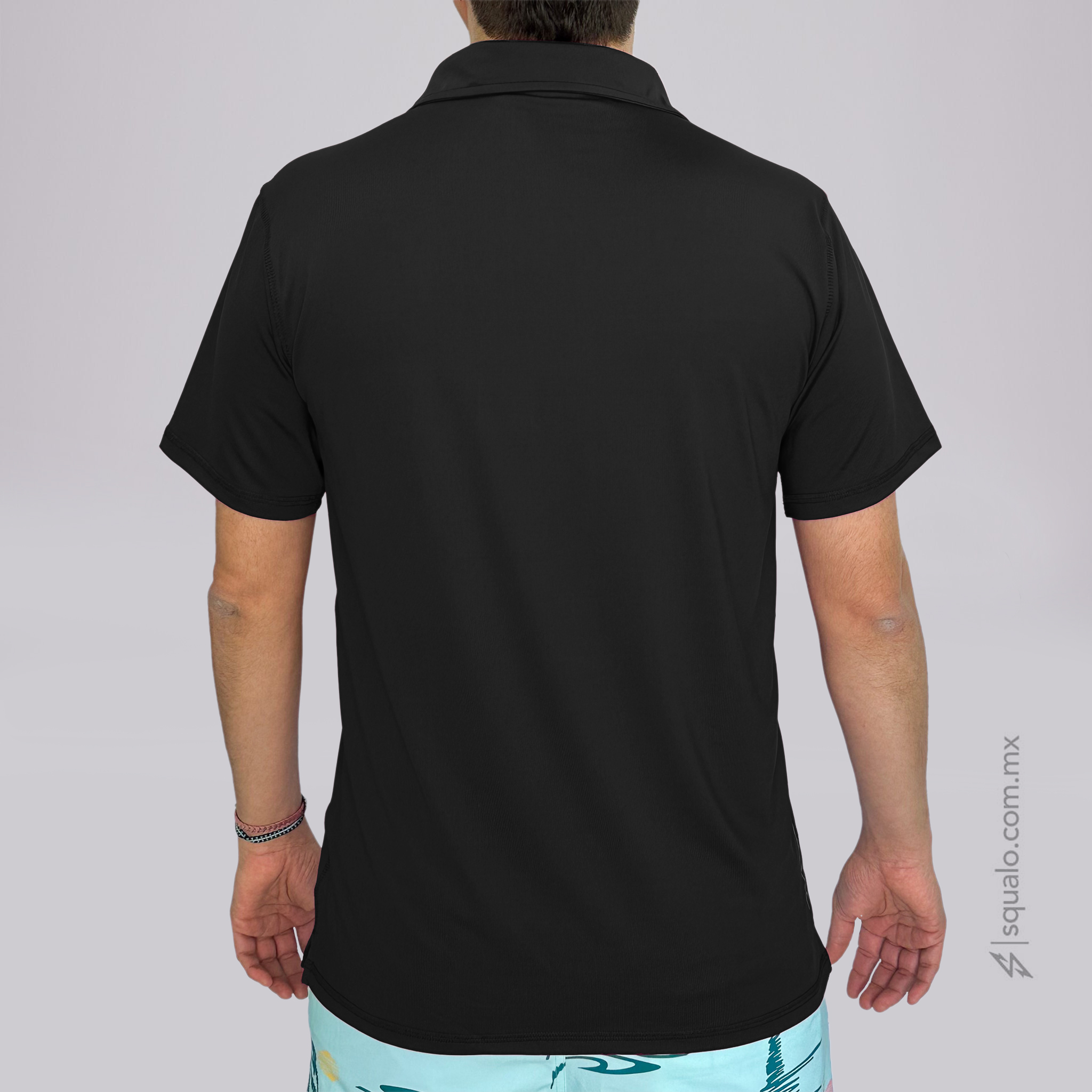 PLAYERA POLO MANGA CORTA POLOX III NEGRO