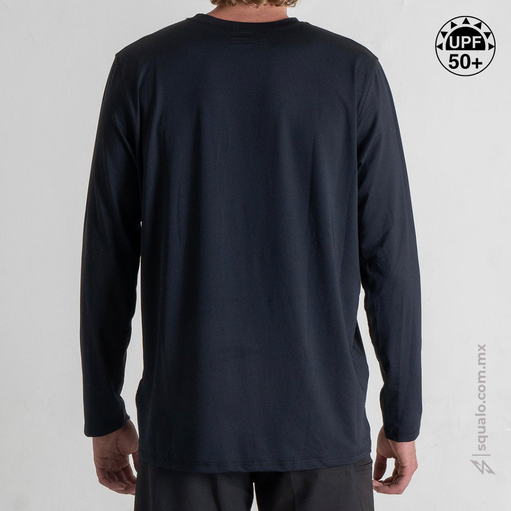 Playera Rashguard Corte Amplio Basika II Negro