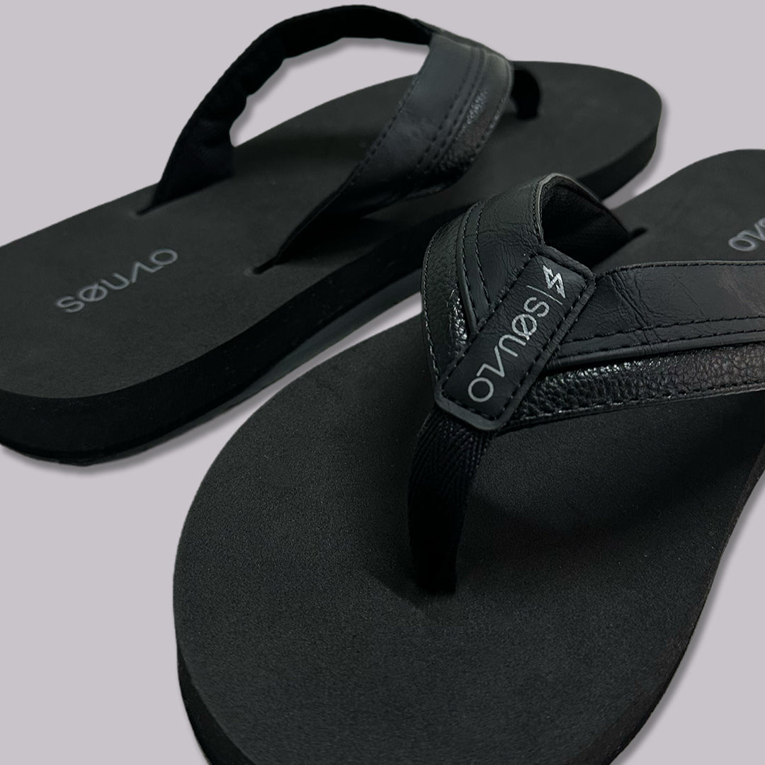 SANDALIAS HOMBRE LEATHEX NEGRO
