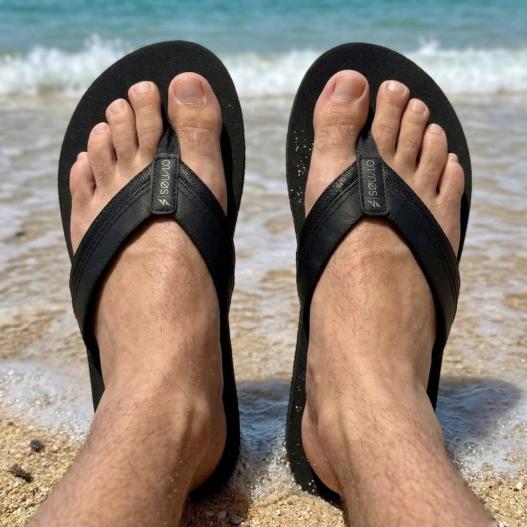 SANDALIAS HOMBRE LEATHEX NEGRO
