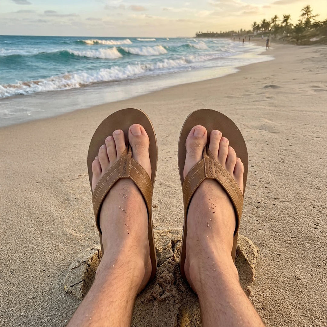 SANDALIAS HOMBRE LEATHEX MOKA