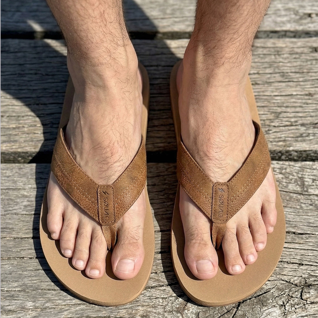 SANDALIAS HOMBRE LEATHEX MOKA