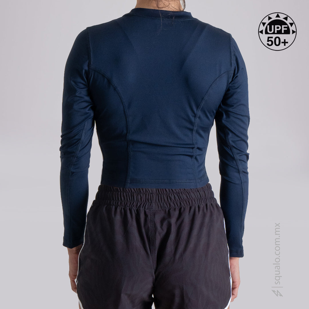 Rashguard Slim Fit Manga Larga Xel I Marino