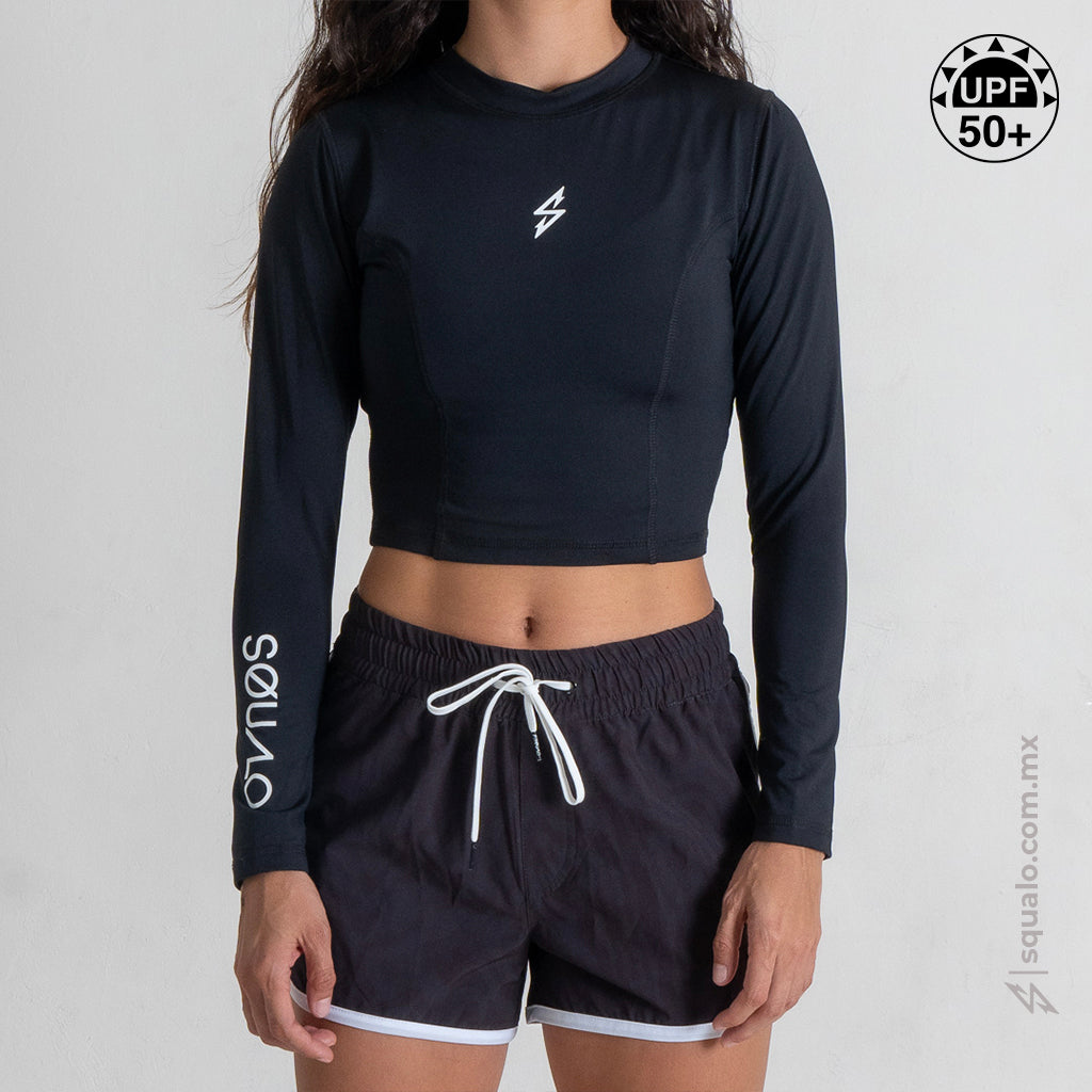 Croptop Playera Ombliguera Playera Dama Corta Crop Top Manga Larga