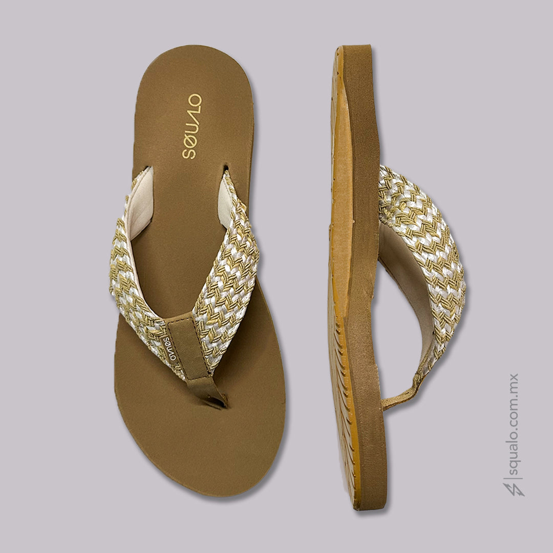 SANDALIAS DAMA CROCHEX MOKA
