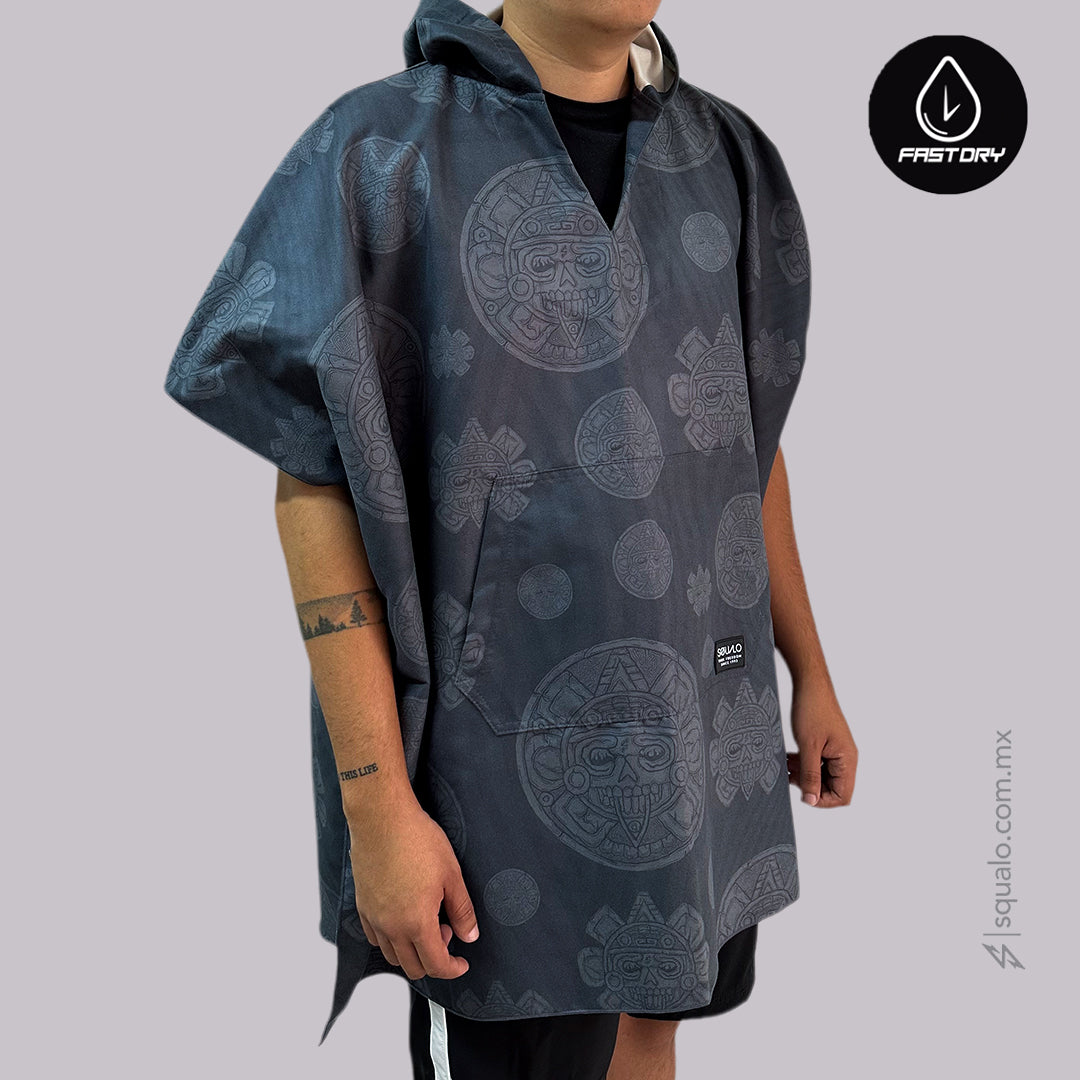 PONCHO PLATOX NEGRO