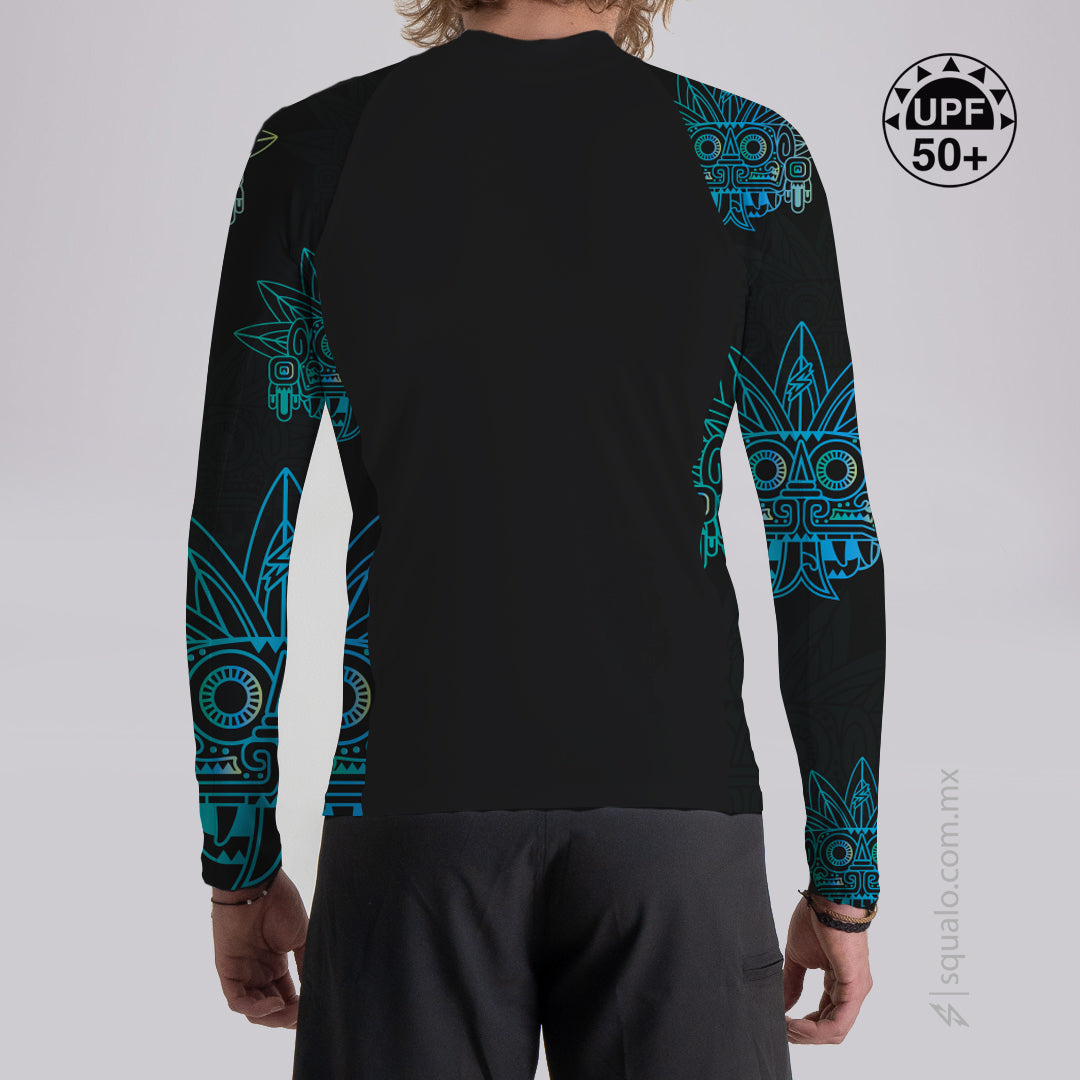 Playera Rashguard Slim Fit Manga Larga Maske Multicolor