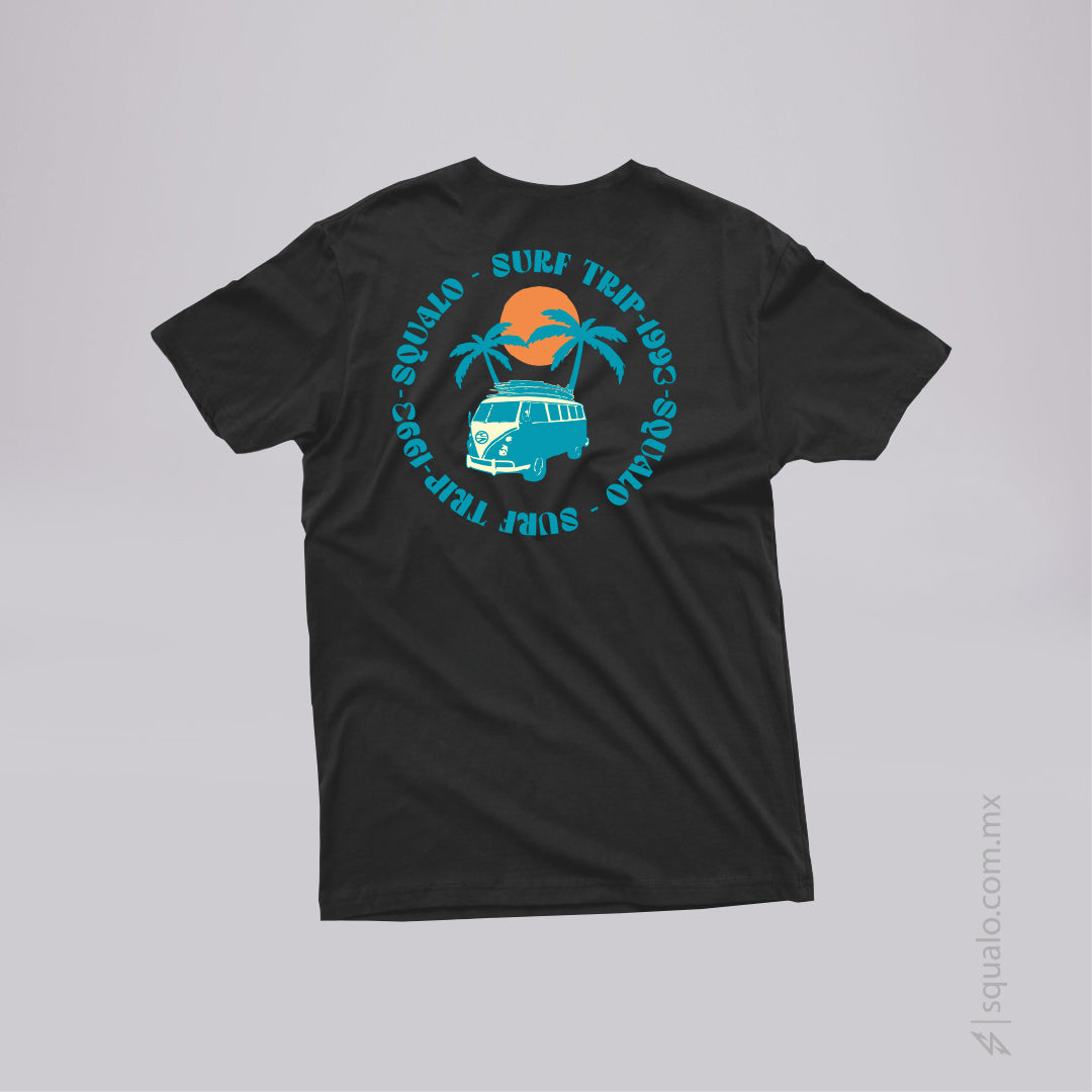 Playera Regular Fit Manga Corta Lacombi Negro