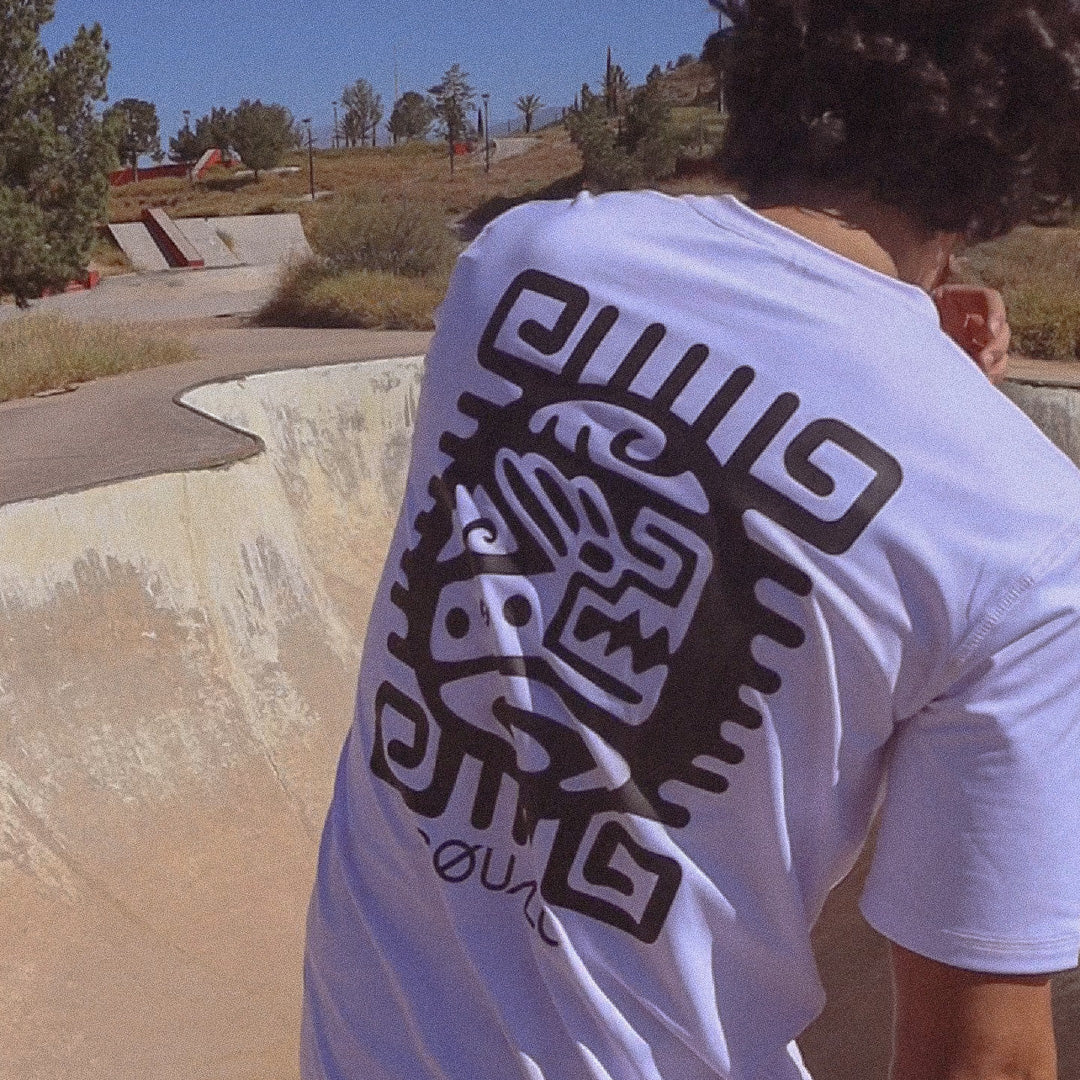 Playera Rashguard Corte Amplio Prx-Icons Blanco