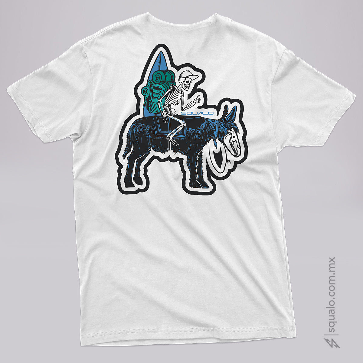 Playera Onkeyskull Blanco