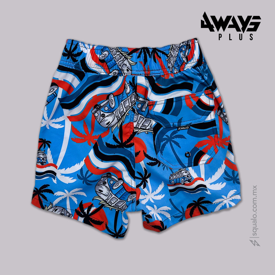 Volley Corto Try Azul